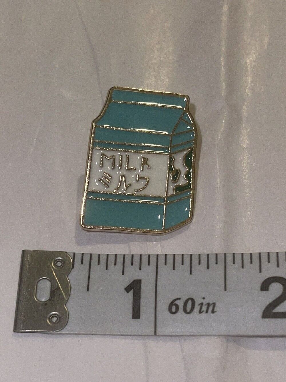 Milk Carton Pin Brooch